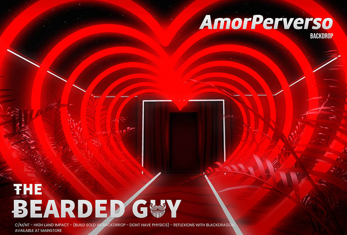Amor Perverso Backdrop - The Bearded Guy