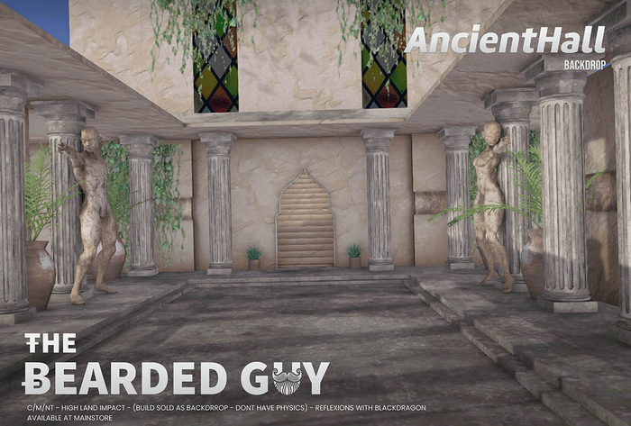 Ancient Hall Backdrop - The Bearded Guy