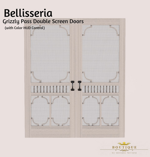V2 Bellisseria - GRIZZLY PASS Screen Double Doors (Bagged)