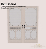 V2 Bellisseria - GRIZZLY PASS Screen Double Doors (Bagged)
