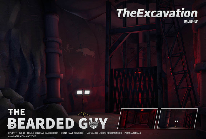 The Excavation Backdrop - The Bearded Guy 