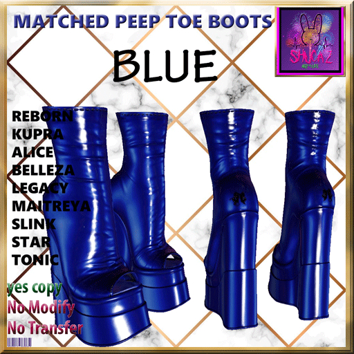 MATCHED BOOT BLUE