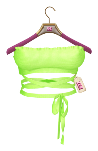 Bombshell top strapless * Neon green *