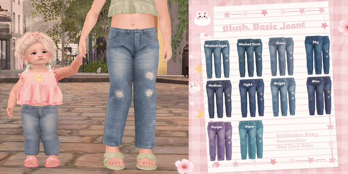 Blush. Basic Jeans - Bright - ADD
