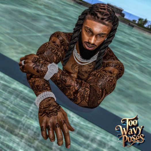 "POOLSIDE" 3PK TWP