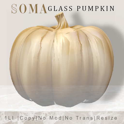 PUMPKIN GLASS GOLD