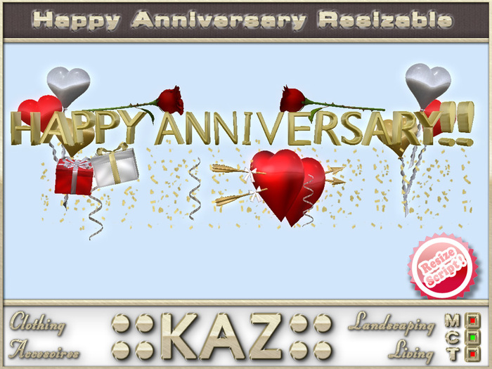 ：：KAZさん：：ハッピーREZZDAYはアールデコ調、サイズ変更メニュー、誕生日装飾、REZZDAYのTEXT BLUEを彫刻