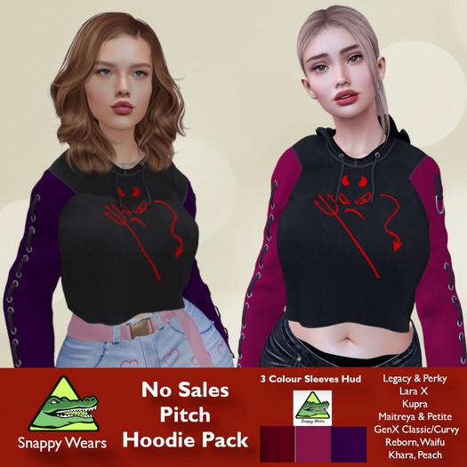 Snappy \\ No Sales Pitch Hoodie Pack