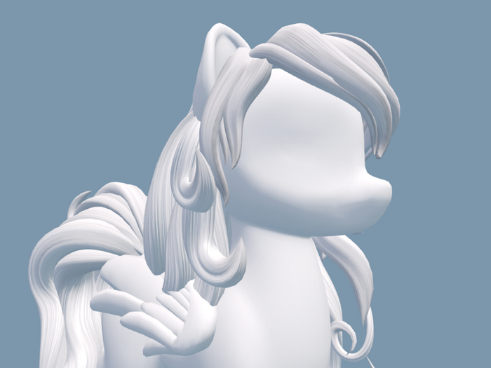 faceless pony head