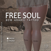 Free Soul BOM Arabic Tattoo 