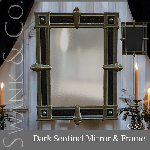 Swank & Co. Dark Sentinel Mirror & Frame