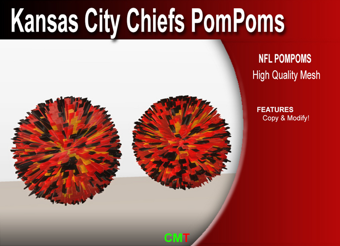 Kansas City Chiefs Pompoms 