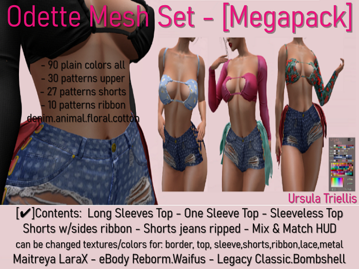 7062 Odette Mesh Set - [Megapack]