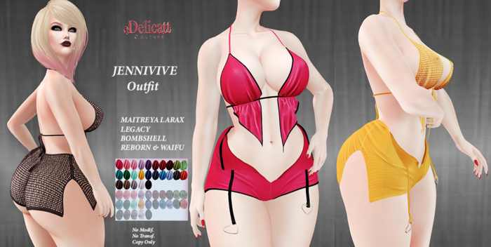 Delicatt Couture - Jennivive Outfit - 2024#Oct. 04