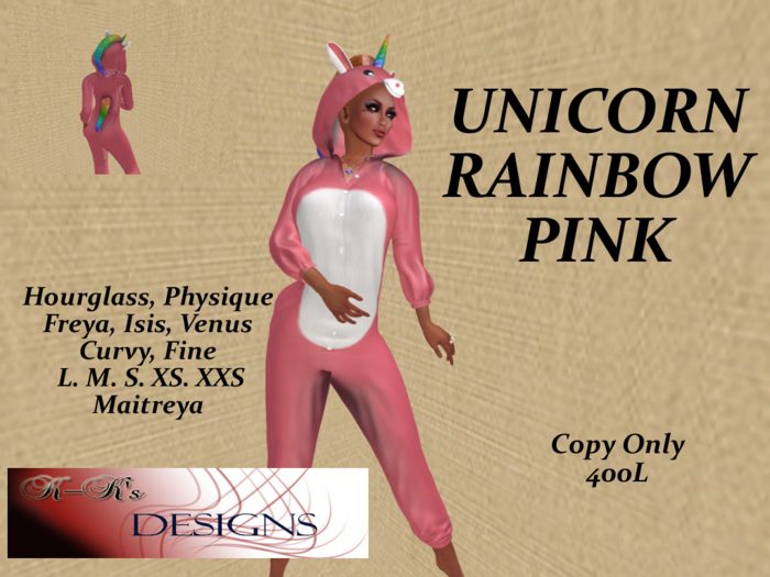 Unicorn Rainbow Pink PJ