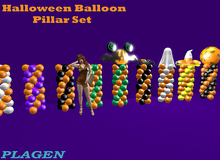 Halloween Balloon Pillar Set   - PLAGEN  (ADD)
