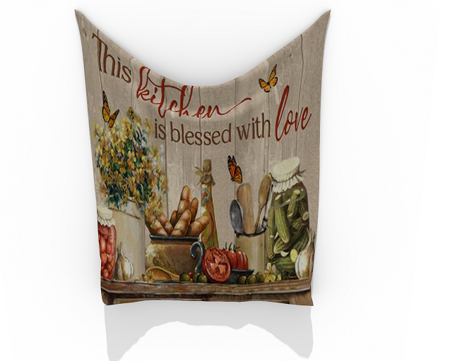 This Kitchen Blessed with Love Tapestry