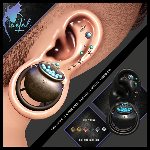 FaeTal - Ear 85 - Swallow S,XL & Pixie Male