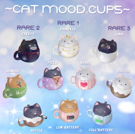 9. ~MR~Cat Mood Cups~ 'Creepy' RARE_2 (Add me)