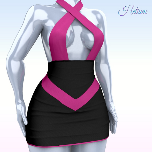 Pink Black Destiny Dress