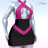 Pink Black Destiny Dress