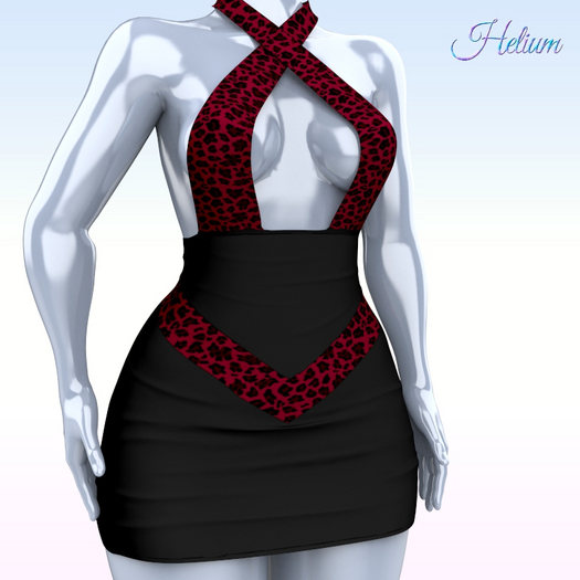 Red Leopard Destiny Dress