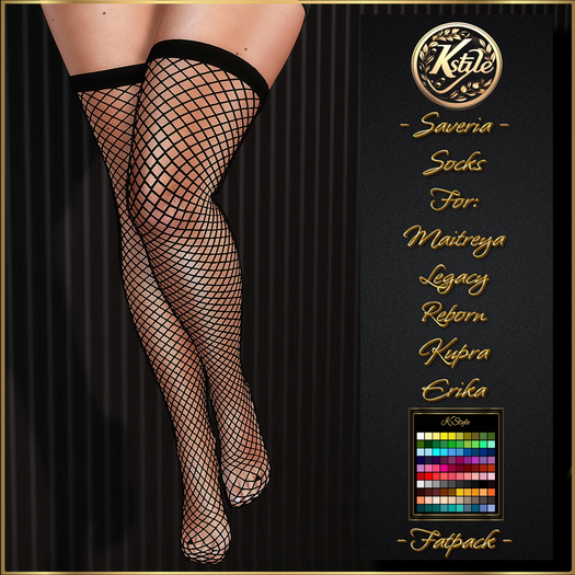 [K-Style] SAVERIA FISHNET STOCKINGS - FATPACK #1 (rete)