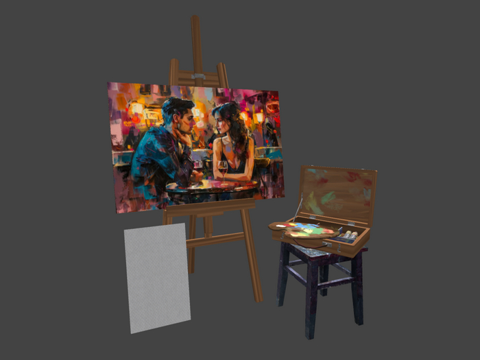 You and Me Art supplies Scene