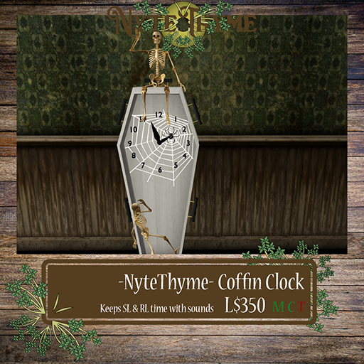 -Nytethyme- Coffin Clock BOX