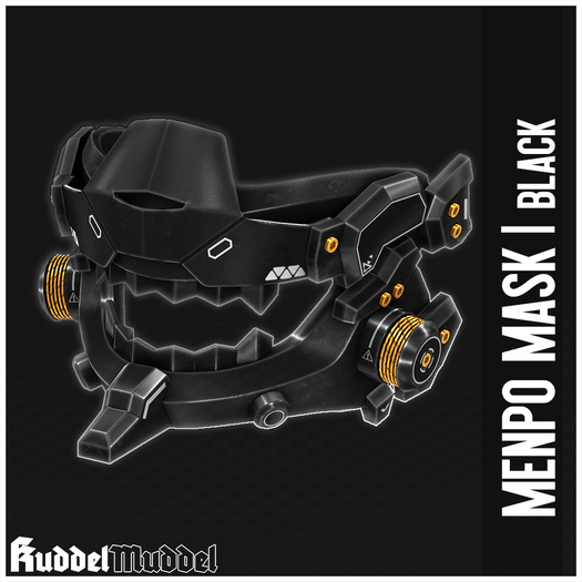 [KuddelMuddel] Menpo Mask / Black