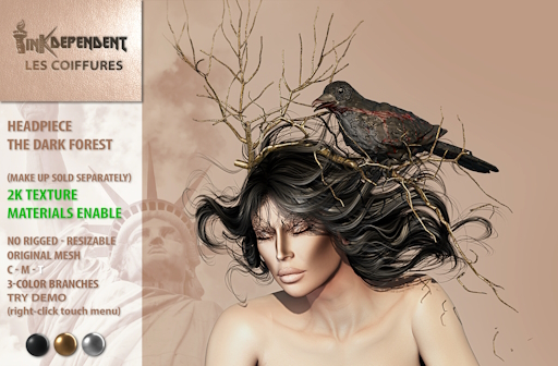 inK LES COIFFURES - HEADPIECE - The Dark Forest 