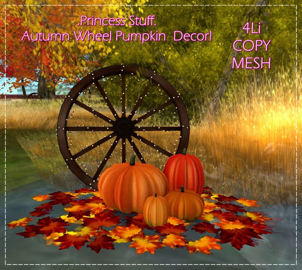 .Princess Stuff. [Autumn Pumkin Decor] Wheel 