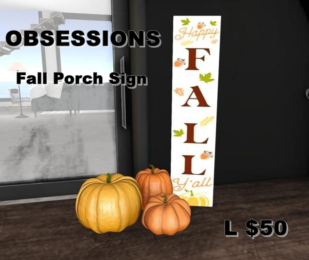 Happy Fall Y'all Porch Sign