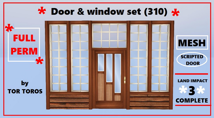 Door & Window set (310) 3Li (Boxed)