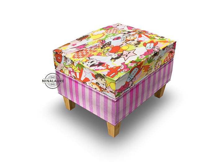 Bananan - Anime stool pink  RARE