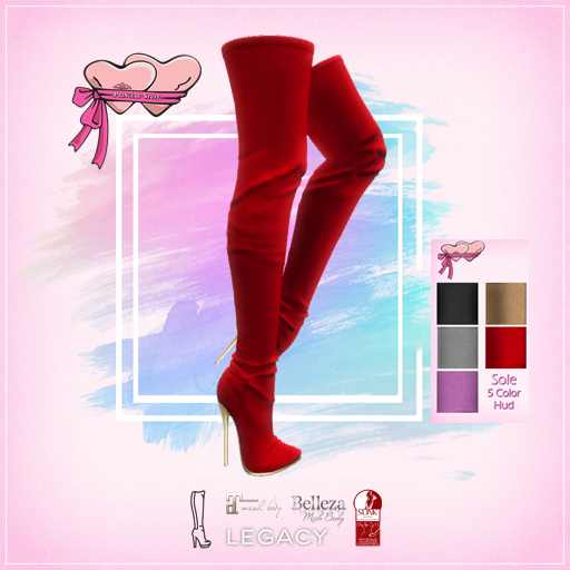 .Princess Stuff. [The Overknee Boots] Red