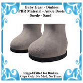 Baby Gear Dinkies - Short Boot Suede Sand (Box)