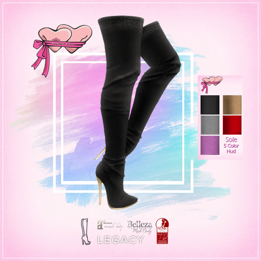 .Princess Stuff. [The Overknee Boots] Black