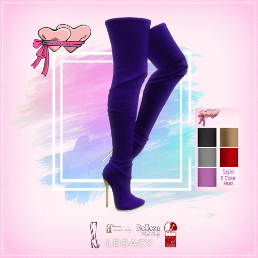 .Princess Stuff. [The Overknee Boots] Deep Blue