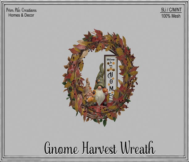 ~PPC~ Gnome Harvest Wreath
