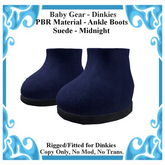 Baby Gear Dinkies - Short Boot Suede Midnight (Box)