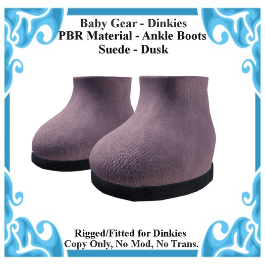 Baby Gear Dinkies - Short Boot Suede Dusk (Box)