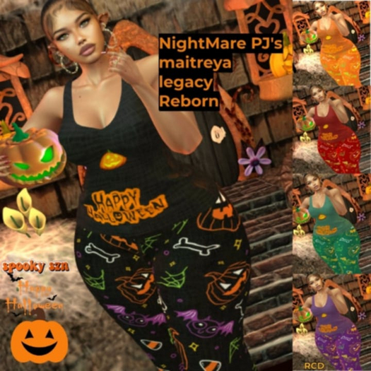 NIGHTMARE PJ'S BLACK