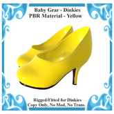 Baby Gear Dinkies - PBR Stilettos - Yellow (Box)