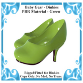 Baby Gear Dinkies - PBR Stilettos - Green (Box)