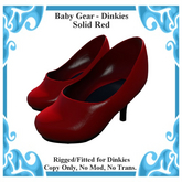 Baby Gear Dinkies - Stilettos Solid Red (Box)