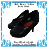 Baby Gear Dinkies - Stilettos Solid Black (Box)
