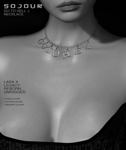 SOJOUR - Go to hell :) necklace - demo