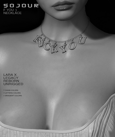 SOJOUR - F you :) necklace - demo