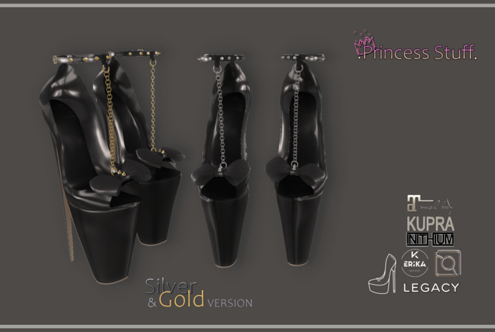 .Princess Stuff. [Dark Angel Heels] *Noir*